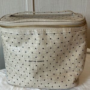 Kate Spade Cream and Black Polka Dot lunch Bag